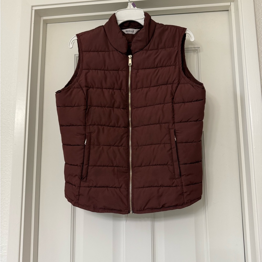 Kettlewell Hannah Quilted Gilet- Women's Quilted Vest - cocoa. M.